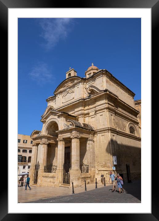 Church of Saint Catherine of Italy in Malta Framed Mounted Print by Artur Bogacki
