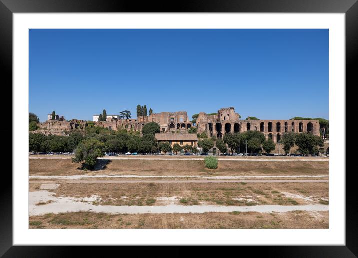 Circus Maximus Palatine Hill Ruins in Rome Framed Mounted Print by Artur Bogacki