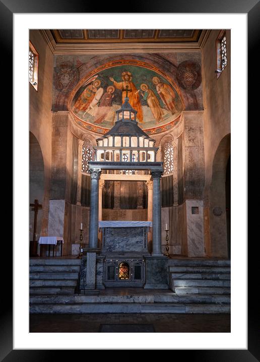 Basilica of San Giorgio in Velabro Altar Framed Mounted Print by Artur Bogacki