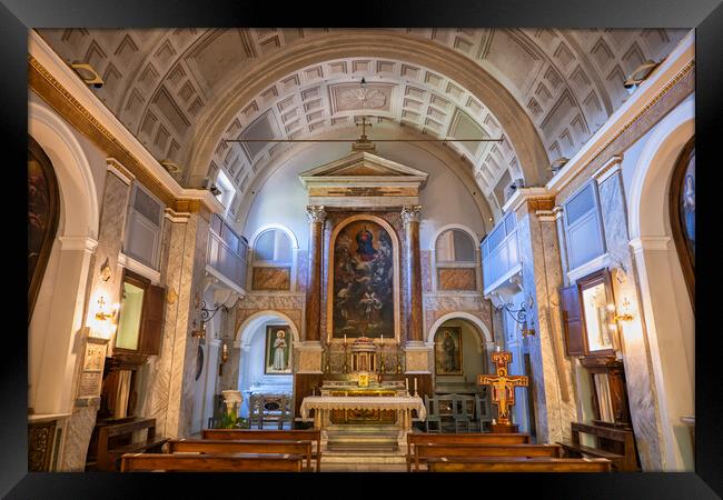 Church of San Bonaventura al Palatino Altar Framed Print by Artur Bogacki