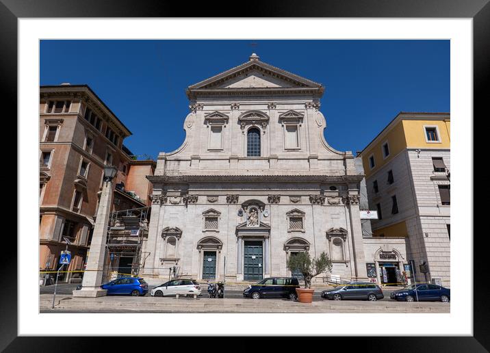 Church of Santa Maria in Traspontina in Rome Framed Mounted Print by Artur Bogacki
