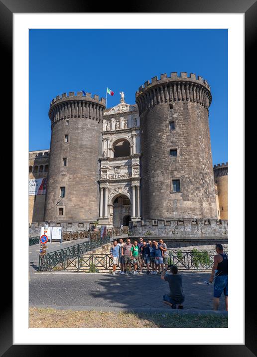 Castel Nuovo In Naples, Italy Framed Mounted Print by Artur Bogacki