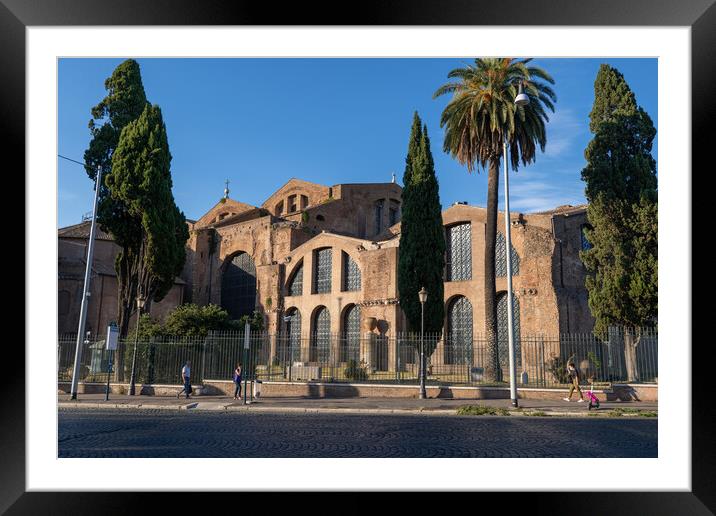 Basilica of St. Mary of Angels and Martyrs in Rome Framed Mounted Print by Artur Bogacki