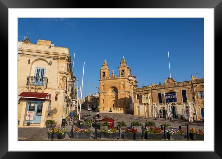Marsaxlokk Village In Malta Framed Mounted Print by Artur Bogacki