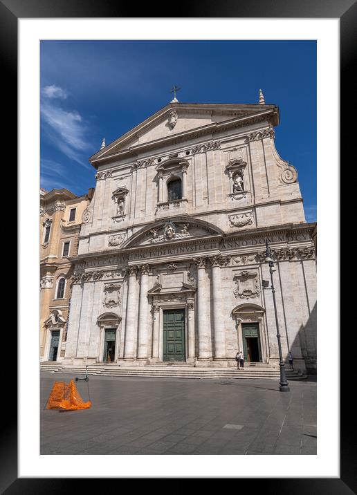 Santa Maria in Vallicella Church in Rome Framed Mounted Print by Artur Bogacki