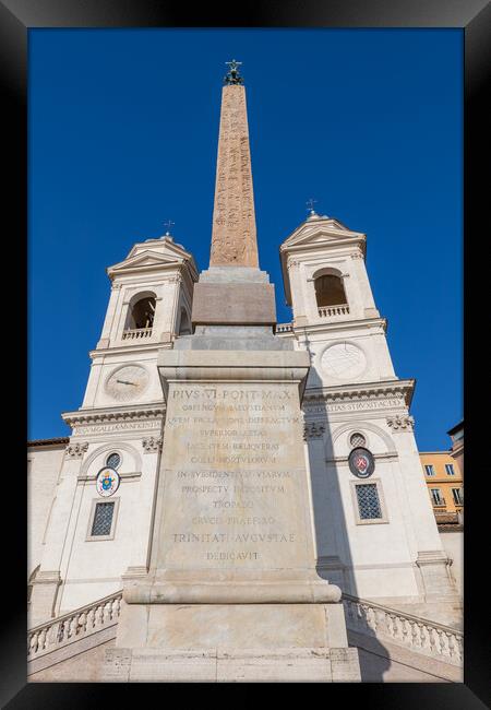Sallustiano Obelisk In Rome Framed Print by Artur Bogacki