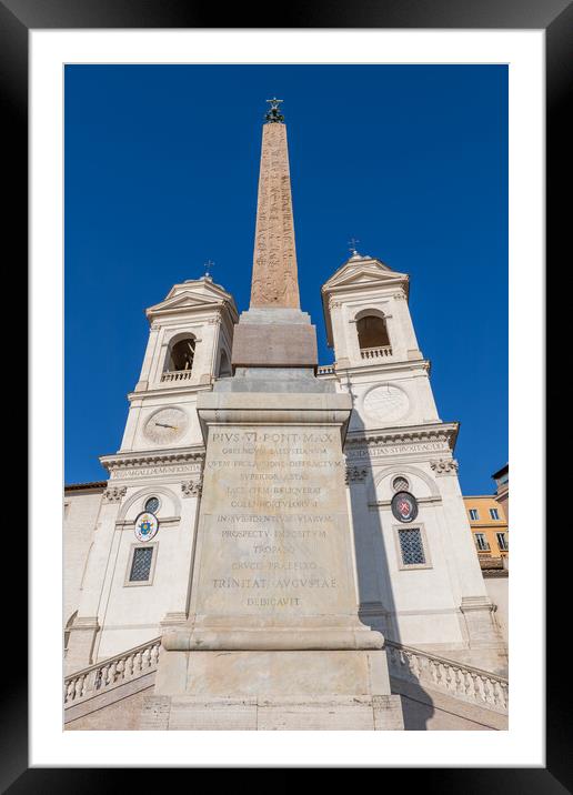 Sallustiano Obelisk In Rome Framed Mounted Print by Artur Bogacki