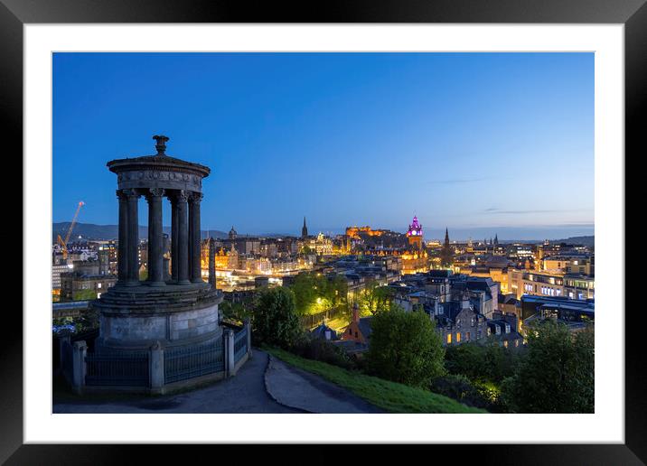 Evening In Edinburgh Framed Mounted Print by Artur Bogacki