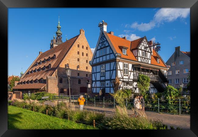 Great Mill And Millers Guild House In Gdansk Framed Print by Artur Bogacki