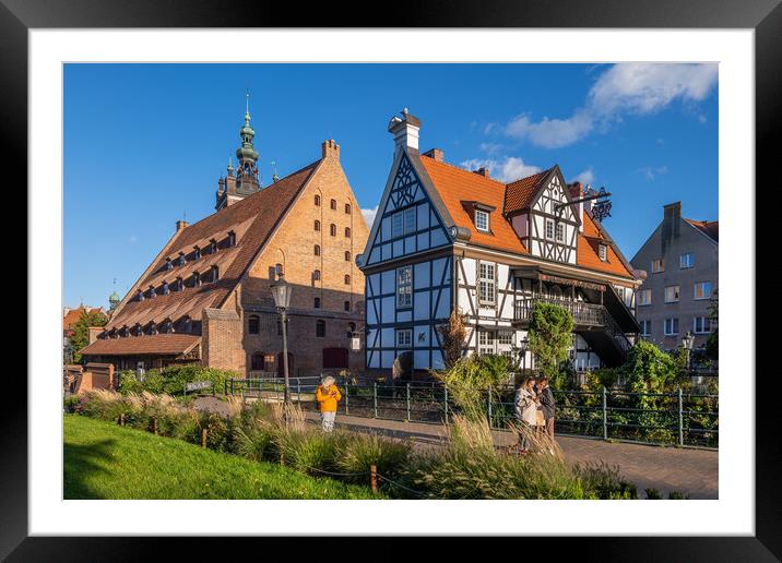 Great Mill And Millers Guild House In Gdansk Framed Mounted Print by Artur Bogacki
