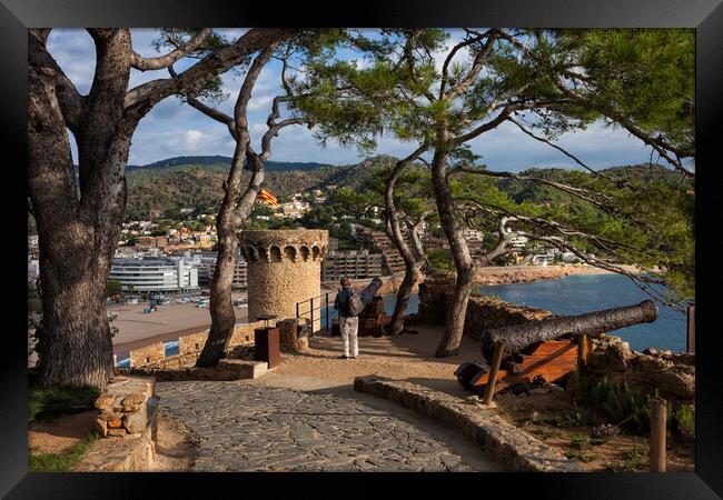 Tossa de Mar from Cap de Tossa Framed Print by Artur Bogacki