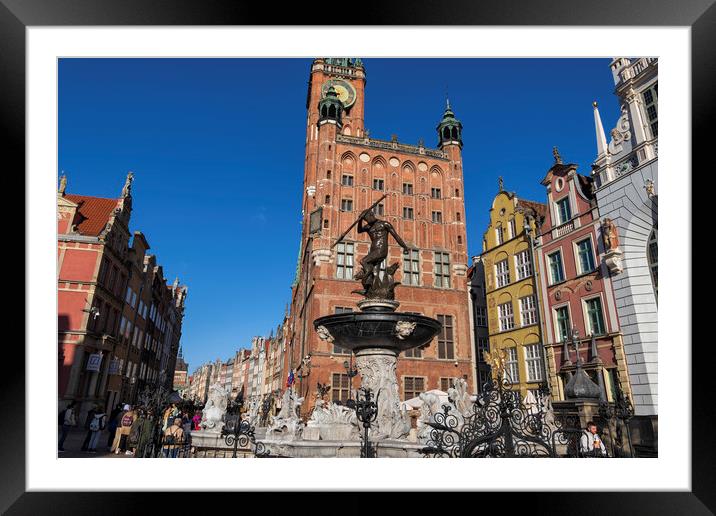 Beautiful Old Town Of Gdansk In Poland Framed Mounted Print by Artur Bogacki
