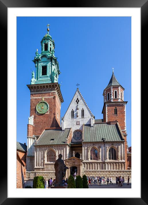 The Wawel Cathedral In Krakow Framed Mounted Print by Artur Bogacki