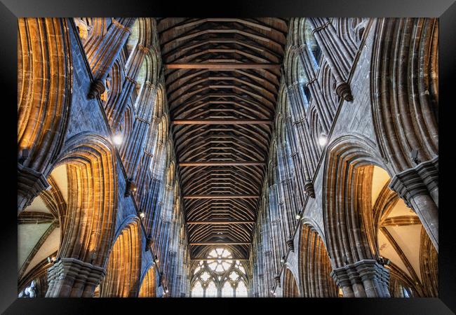 Glasgow Cathedral Interior In Scotland Framed Print by Artur Bogacki