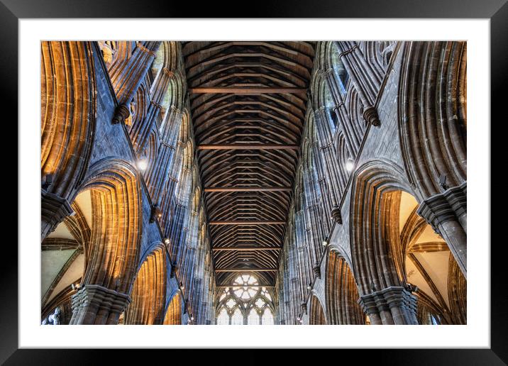 Glasgow Cathedral Interior In Scotland Framed Mounted Print by Artur Bogacki