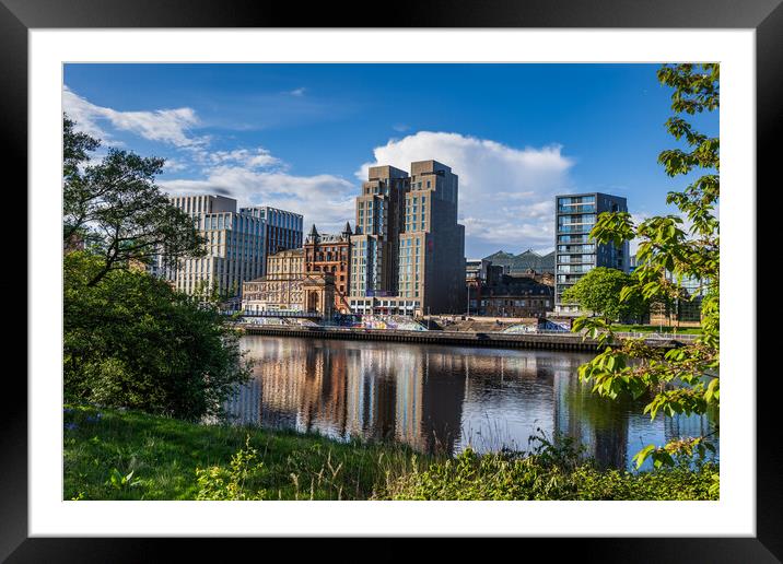 Glasgow City Centre Skyline Framed Mounted Print by Artur Bogacki