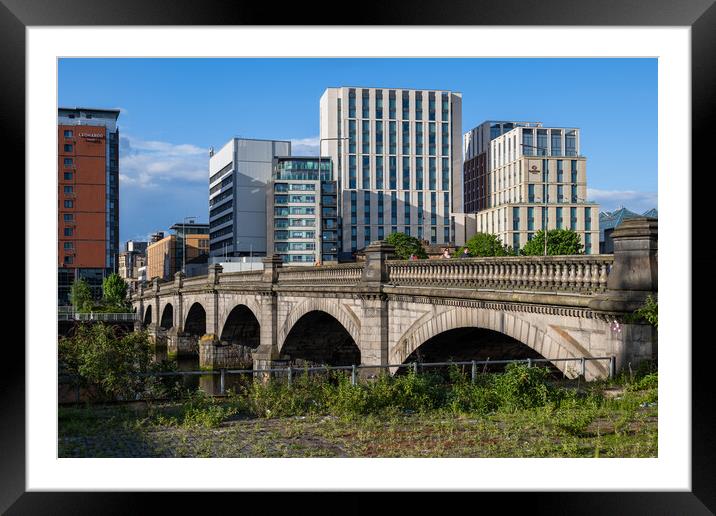 Glasgow City Downtown Skyline Framed Mounted Print by Artur Bogacki