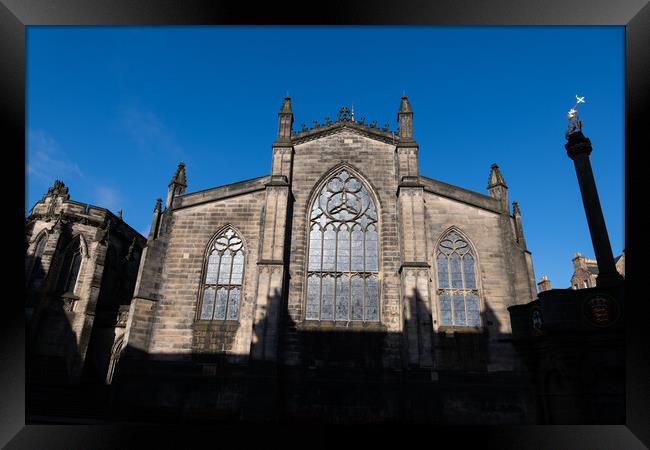 St Giles Cathedral In Edinburgh Framed Print by Artur Bogacki