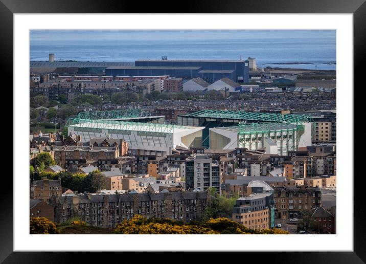 Easter Road Football Stadium In Edinburgh Framed Mounted Print by Artur Bogacki