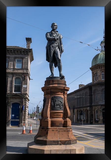 Robert Burns Monument In Edinburgh Framed Print by Artur Bogacki