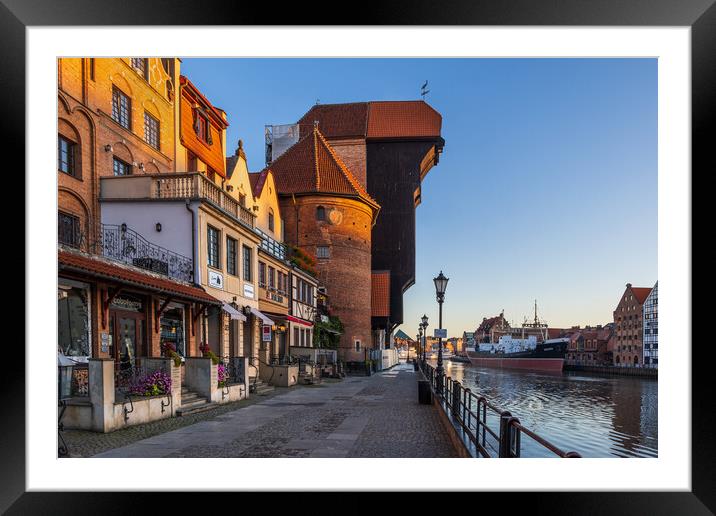 Sunrise in Old Town of Gdansk Framed Mounted Print by Artur Bogacki