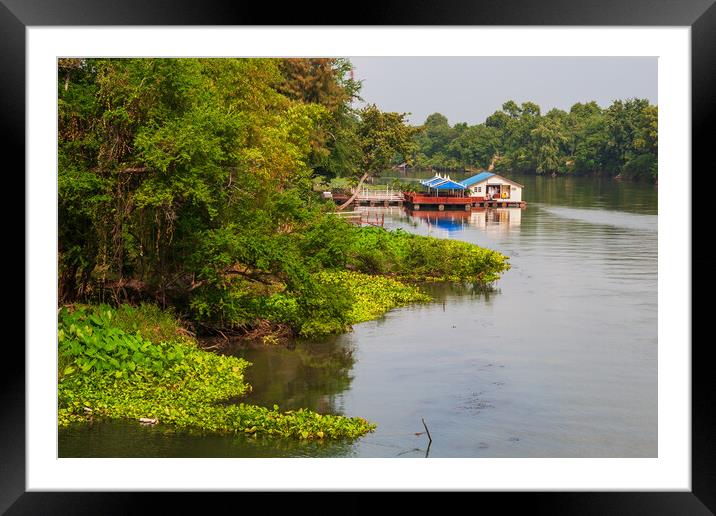 River Kwai In Kanchanaburi, Thailand Framed Mounted Print by Artur Bogacki