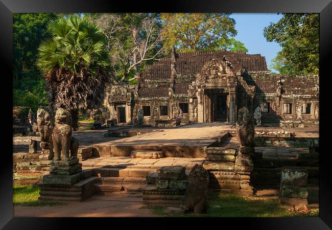 Prasat Banteay Kdei Temple In Cambodia Framed Print by Artur Bogacki