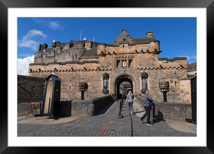 Main Gate To Edinburgh Castle Framed Mounted Print by Artur Bogacki