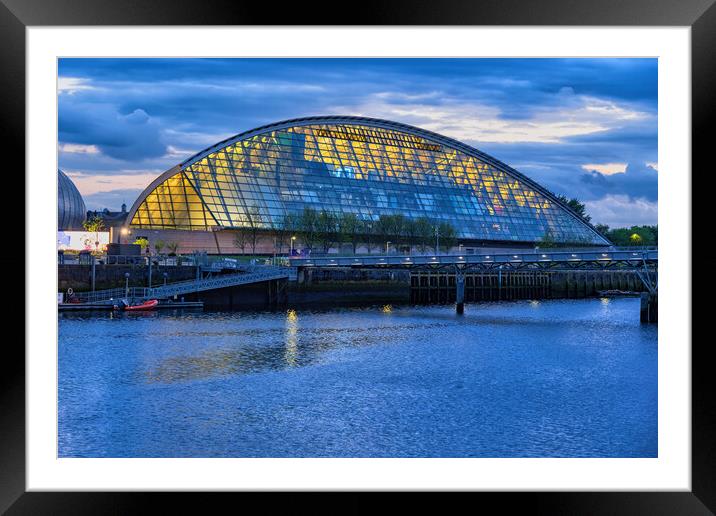 Glasgow Science Centre At River Clyde Framed Mounted Print by Artur Bogacki