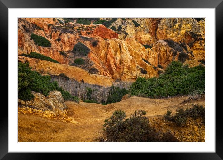 Algarve Landscape In Portugal Framed Mounted Print by Artur Bogacki