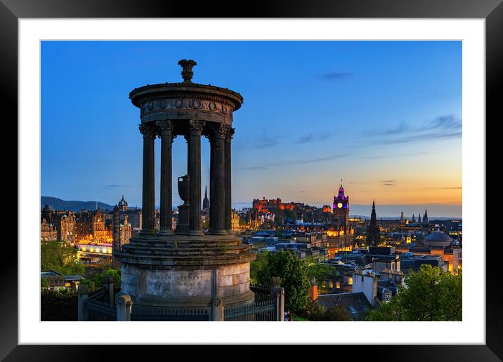 Evening In Edinburgh, Scotland Framed Mounted Print by Artur Bogacki