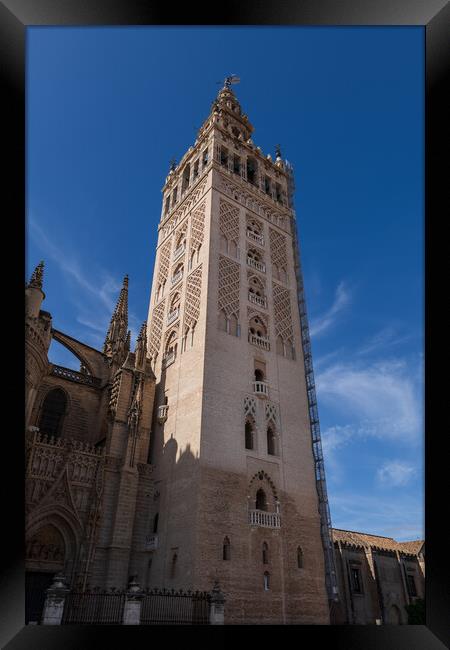 La Giralda Tower Of Seville Cathedral Framed Print by Artur Bogacki
