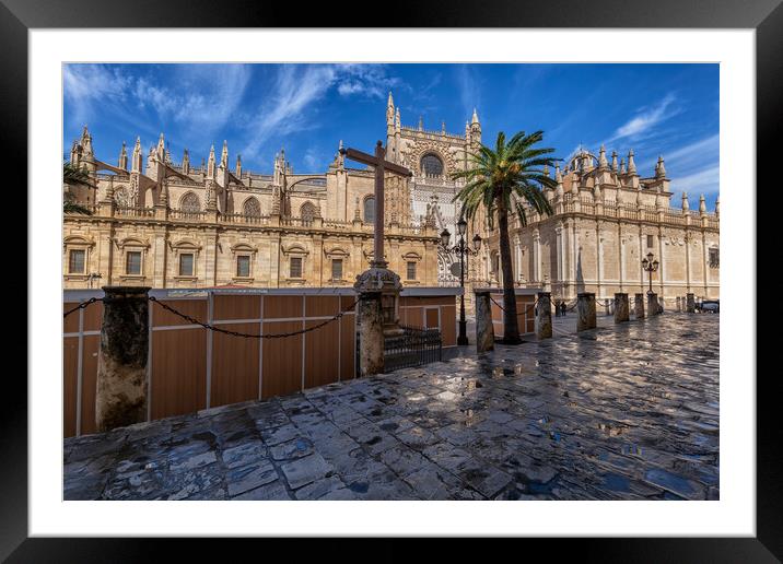 Seville Cathedral Gothic Architecture Framed Mounted Print by Artur Bogacki