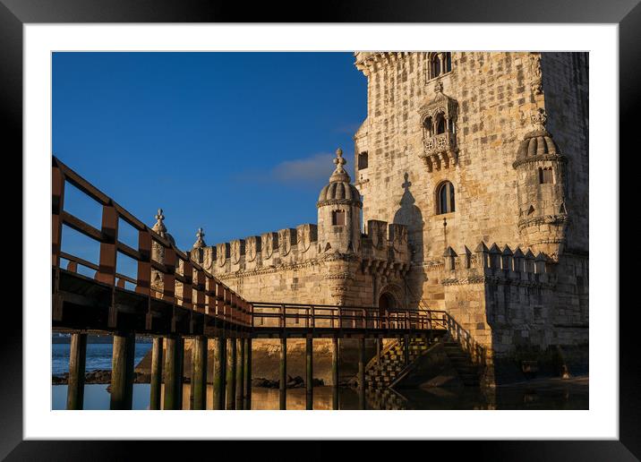 Belem Tower In Lisbon, Portugal Framed Mounted Print by Artur Bogacki