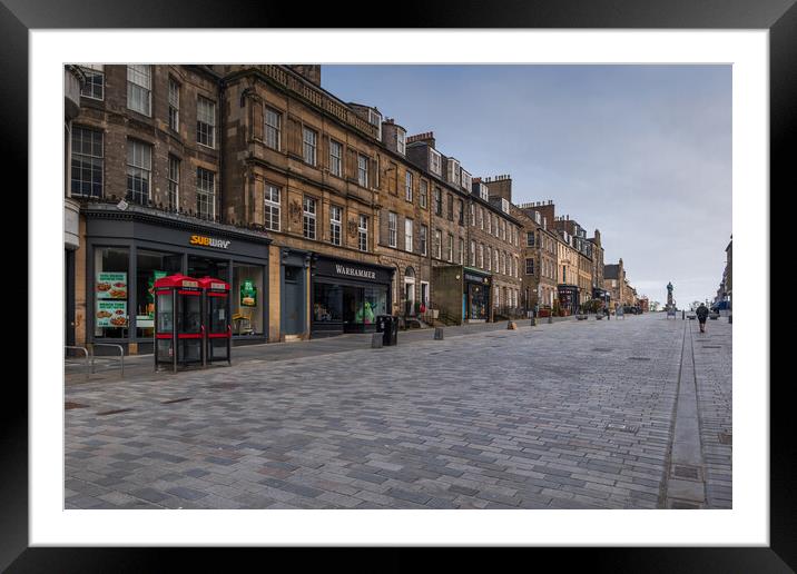 Castle Street In Edinburgh New Town Framed Mounted Print by Artur Bogacki
