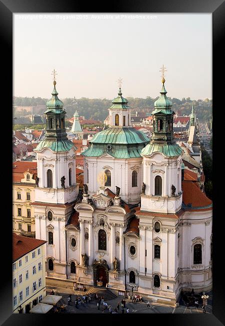 Saint Nicholas Church in Prague Framed Print by Artur Bogacki