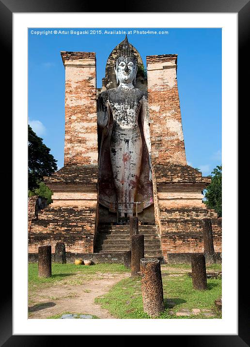 Buddha Monument Framed Mounted Print by Artur Bogacki