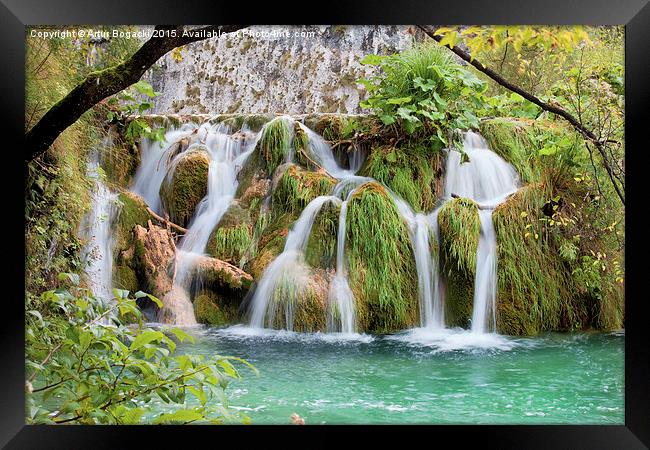 Waterfall in Plitvice Lakes Framed Print by Artur Bogacki