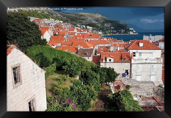 Old City of Dubrovnik in Croatia Framed Print by Artur Bogacki