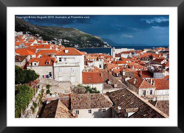 Old City of Dubrovnik Framed Mounted Print by Artur Bogacki