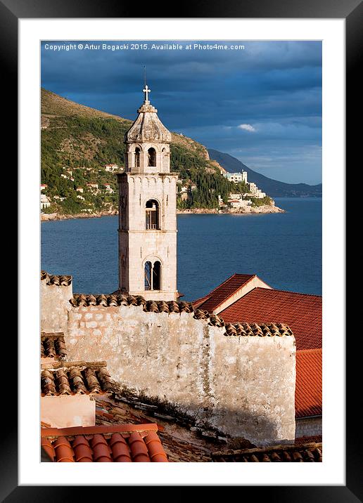 Dubrovnik in Croatia Framed Mounted Print by Artur Bogacki