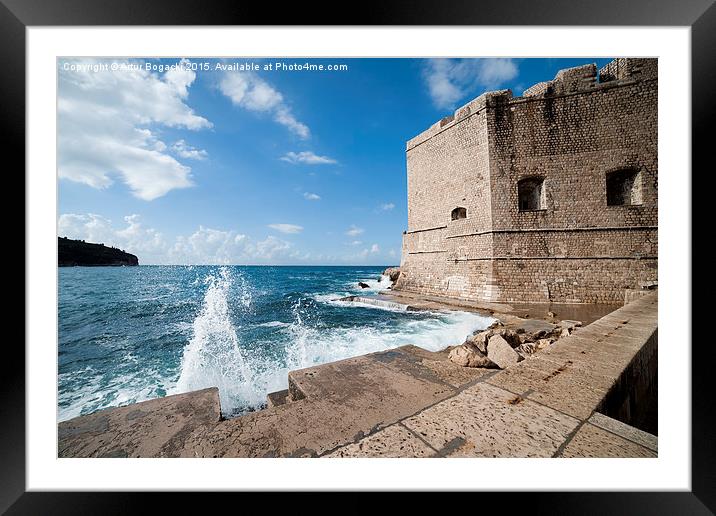 Dubrovnik Old City Walls Framed Mounted Print by Artur Bogacki