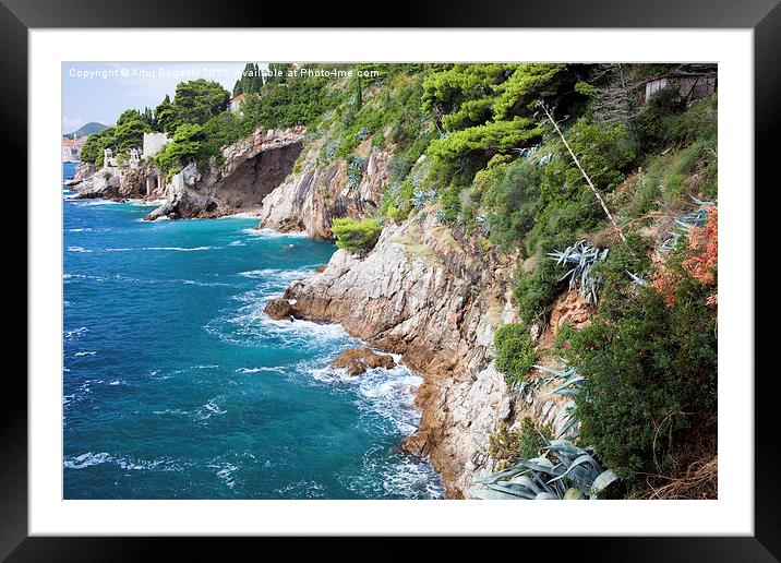 Adriatic Sea Coastline Framed Mounted Print by Artur Bogacki