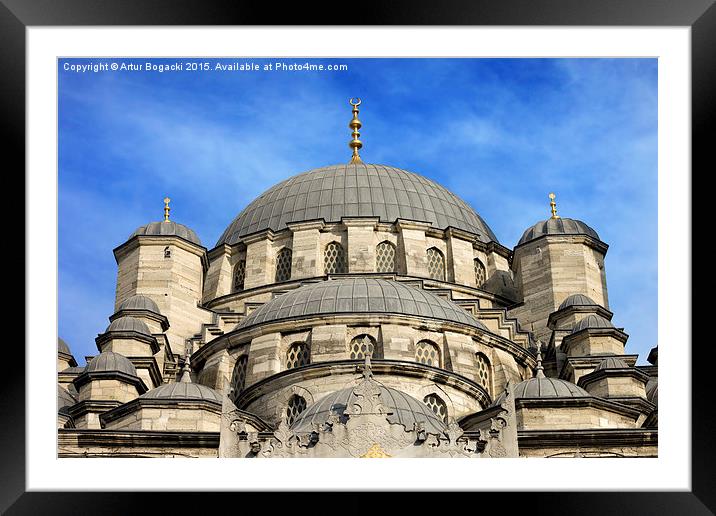 New Mosque in Istanbul Framed Mounted Print by Artur Bogacki