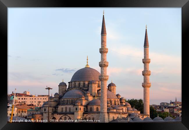 New Mosque in Istanbul Framed Print by Artur Bogacki