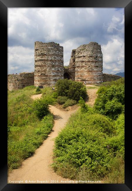 Yoros Castle in Turkey Framed Print by Artur Bogacki