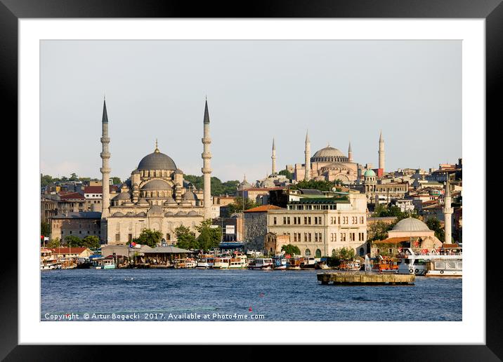 City of Istanbul Framed Mounted Print by Artur Bogacki