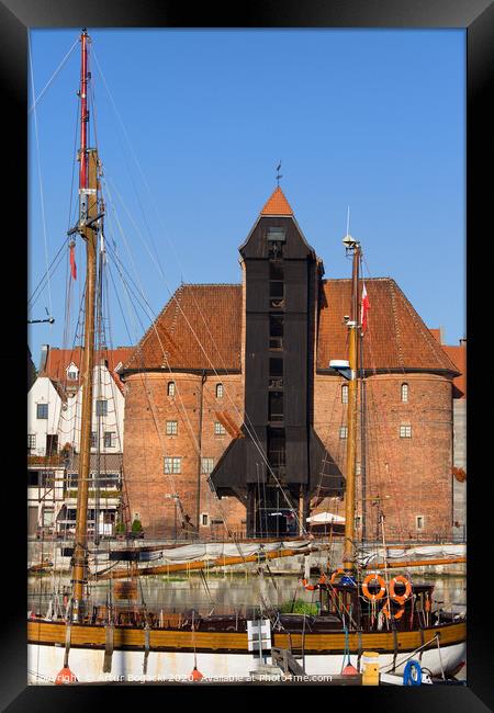 The Crane in Gdansk Framed Print by Artur Bogacki