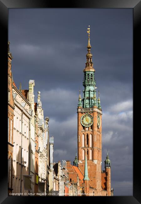 Gdansk Old Town Framed Print by Artur Bogacki
