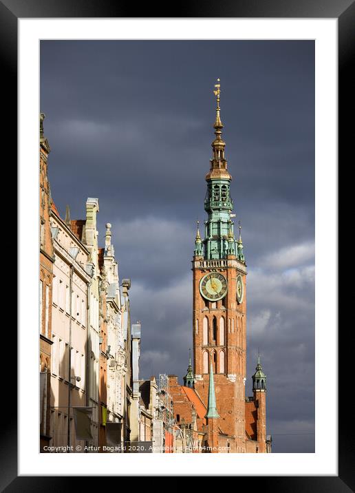 Gdansk Old Town Framed Mounted Print by Artur Bogacki